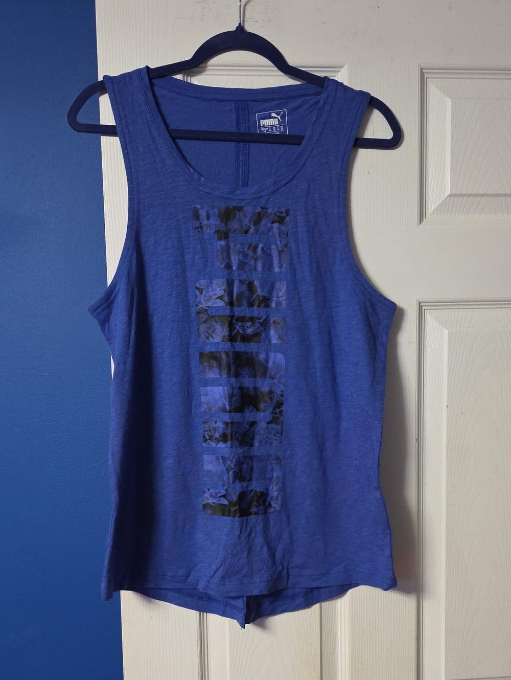 Puma Royal Blue Graphic Women's Tank Top
